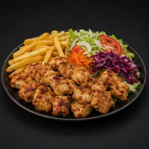 Assiette poulet mariné